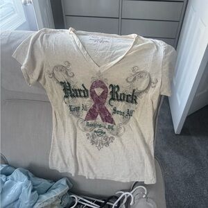 Hard Rock Cafe Women's Cream Tee